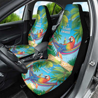 5 Oclock Somewhere Car Seat Cover Hawaii Parrots Cocktail Summer Beach Vibe - Polynesian Pride