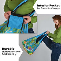 5 Oclock Somewhere Grocery Bag Hawaii Parrots Cocktail Summer Beach Vibe - Polynesian Pride