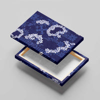 Mokihana Maile and Ilima Leis Canvas Wall Art Uliuli Hawaiian Tapa Quilt Pattern - Polynesian Pride