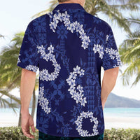 Mokihana Maile and Ilima Leis Hawaiian Shirt Uliuli Hawaiian Tapa Quilt Pattern - Polynesian Pride