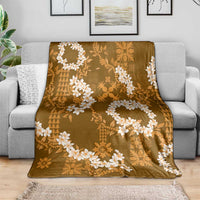 Mokihana Maile and Ilima Leis Blanket Alani Hawaiian Tapa Quilt Pattern - Polynesian Pride