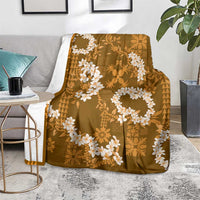 Mokihana Maile and Ilima Leis Blanket Alani Hawaiian Tapa Quilt Pattern - Polynesian Pride