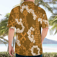 Mokihana Maile and Ilima Leis Hawaiian Shirt Alani Hawaiian Tapa Quilt Pattern - Polynesian Pride