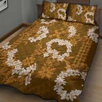 Mokihana Maile and Ilima Leis Quilt Bed Set Alani Hawaiian Tapa Quilt Pattern - Polynesian Pride