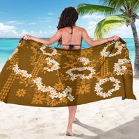 Mokihana Maile and Ilima Leis Sarong Alani Hawaiian Tapa Quilt Pattern - Polynesian Pride