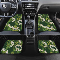 Mokihana Maile and Ilima Leis Car Mats Omaʻomaʻo Hawaiian Tapa Quilt Pattern - Polynesian Pride