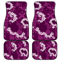 Mokihana Maile and Ilima Leis Car Mats Akala Hawaiian Tapa Quilt Pattern - Polynesian Pride