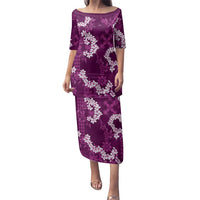 Mokihana Maile and Ilima Leis Family Matching Puletasi and Hawaiian Shirt Akala Hawaiian Tapa Quilt Pattern - Polynesian Pride