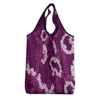 Mokihana Maile and Ilima Leis Grocery Bag Akala Hawaiian Tapa Quilt Pattern - Polynesian Pride