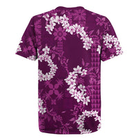 Mokihana Maile and Ilima Leis Rugby Jersey Akala Hawaiian Tapa Quilt Pattern LT9 - Polynesian Pride