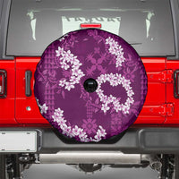 Mokihana Maile and Ilima Leis Spare Tire Cover Akala Hawaiian Tapa Quilt Pattern - Polynesian Pride