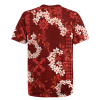 Mokihana Maile and Ilima Leis Rugby Jersey Ulaʻula Hawaiian Tapa Quilt Pattern LT9 - Polynesian Pride