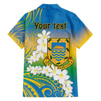 Personalised Tuvalu 1978 Independence Day Family Matching Off The Shoulder Long Sleeve Dress and Hawaiian Shirt Polynesian Plumeria Style LT9 - Polynesian Pride