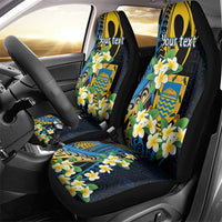 Personalised Tuvalu Beautiful Plumeria Flower Car Seat Cover LT9 - Polynesian Pride