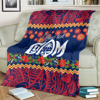 Personalised Guam Christmas Blanket Felis Pusgua Santa Beach Polynesian Pattern LT9 - Polynesian Pride