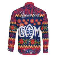 Personalised Guam Christmas Family Matching Short Sleeve Bodycon Dress and Hawaiian Shirt Felis Pusgua Santa Beach Polynesian Pattern LT9 - Polynesian Pride