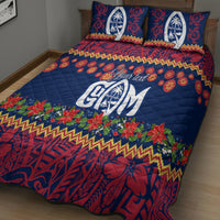 Personalised Guam Christmas Quilt Bed Set Felis Pusgua Santa Beach Polynesian Pattern LT9 - Polynesian Pride