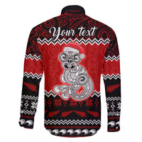 Personalised New Zealand Christmas Family Matching Tank Maxi Dress and Hawaiian Shirt Maori Tiki Meri Kirihimete LT9 - Polynesian Pride