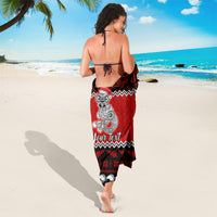 Personalised New Zealand Christmas Sarong Maori Tiki Meri Kirihimete LT9 - Polynesian Pride