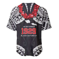 Samoa Black Saturday Baseball Jersey Samoa mo Samoa with Black Ula Fala LT9 - Polynesian Pride