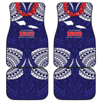 Samoa Black Saturday Car Mats Samoa mo Samoa with Blue Ula Fala