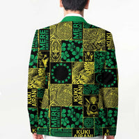 Cook Islands Mere Kiritimiti Blazer Pacific Patchwork Xmas Vibes - Polynesian Pride