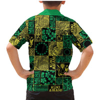 Cook Islands Mere Kiritimiti Family Matching Mermaid Dress and Hawaiian Shirt Pacific Patchwork Xmas Vibes - Polynesian Pride