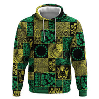 Cook Islands Mere Kiritimiti Hoodie Pacific Patchwork Xmas Vibes - Polynesian Pride