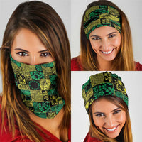 Cook Islands Mere Kiritimiti Neck Gaiter Pacific Patchwork Xmas Vibes - Polynesian Pride