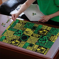 Cook Islands Mere Kiritimiti Puzzle Pacific Patchwork Xmas Vibes - Polynesian Pride