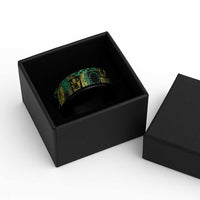 Cook Islands Mere Kiritimiti Spinner Ring Pacific Patchwork Xmas Vibes - Polynesian Pride