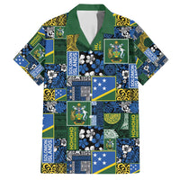 Solomon Islands Meri Kirihimete Family Matching Summer Maxi Dress and Hawaiian Shirt Pacific Patchwork Xmas Vibes - Polynesian Pride