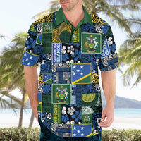 Solomon Islands Meri Kirihimete Hawaiian Shirt Pacific Patchwork Xmas Vibes LT9 - Polynesian Pride