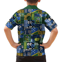 Solomon Islands Meri Kirihimete Hawaiian Shirt Pacific Patchwork Xmas Vibes LT9 - Polynesian Pride