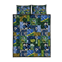 Solomon Islands Meri Kirihimete Quilt Bed Set Pacific Patchwork Xmas Vibes - Polynesian Pride