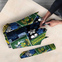 Solomon Islands Meri Kirihimete Umbrella Pacific Patchwork Xmas Vibes - Polynesian Pride