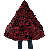 Black Tonga Kilisimasi Fiefia Cloak Pacific Patchwork Xmas Vibes - Polynesian Pride