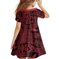 Black Tonga Kilisimasi Fiefia Family Matching Tank Maxi Dress and Hawaiian Shirt Pacific Patchwork Xmas Vibes LT9 - Polynesian Pride