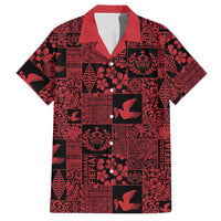 Black Tonga Kilisimasi Fiefia Hawaiian Shirt Pacific Patchwork Xmas Vibes LT9 Black - Polynesian Pride