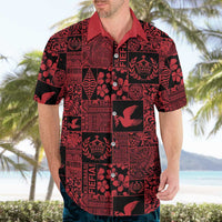 Black Tonga Kilisimasi Fiefia Hawaiian Shirt Pacific Patchwork Xmas Vibes LT9 - Polynesian Pride