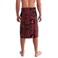 Black Tonga Kilisimasi Fiefia Lavalava Pacific Patchwork Xmas Vibes - Polynesian Pride