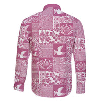 Pink Tonga Kilisimasi Fiefia Family Matching Puletasi and Hawaiian Shirt Pacific Patchwork Xmas Vibes LT9 - Polynesian Pride