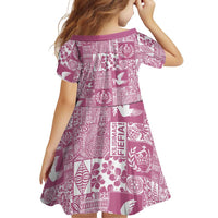 Pink Tonga Kilisimasi Fiefia Family Matching Tank Maxi Dress and Hawaiian Shirt Pacific Patchwork Xmas Vibes LT9 - Polynesian Pride