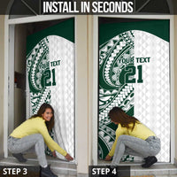 Polynesian Hawaii Volleyball Custom Door Cover Kakau with Sport Style - Polynesian Pride