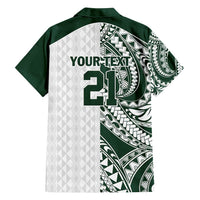 Polynesian Hawaii Volleyball Custom Family Matching Long Sleeve Bodycon Dress and Hawaiian Shirt Kakau with Sport Style