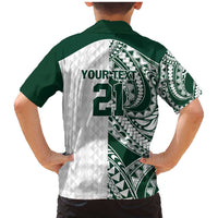 Polynesian Hawaii Volleyball Custom Family Matching Mermaid Dress and Hawaiian Shirt Kakau with Sport Style