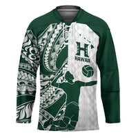 Polynesian Hawaii Volleyball Custom Hockey Jersey Kakau with Sport Style - Polynesian Pride