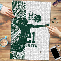 Polynesian Hawaii Volleyball Custom Puzzle Kakau with Sport Style - Polynesian Pride