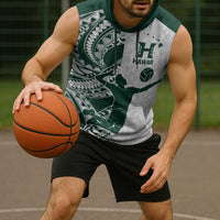 Polynesian Hawaii Volleyball Custom Sleeveless Hoodie Kakau with Sport Style LT9 - Polynesian Pride