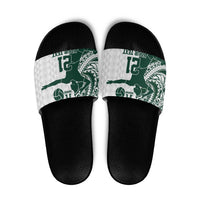 Polynesian Hawaii Volleyball Custom Slide Sandals Kakau with Sport Style - Polynesian Pride